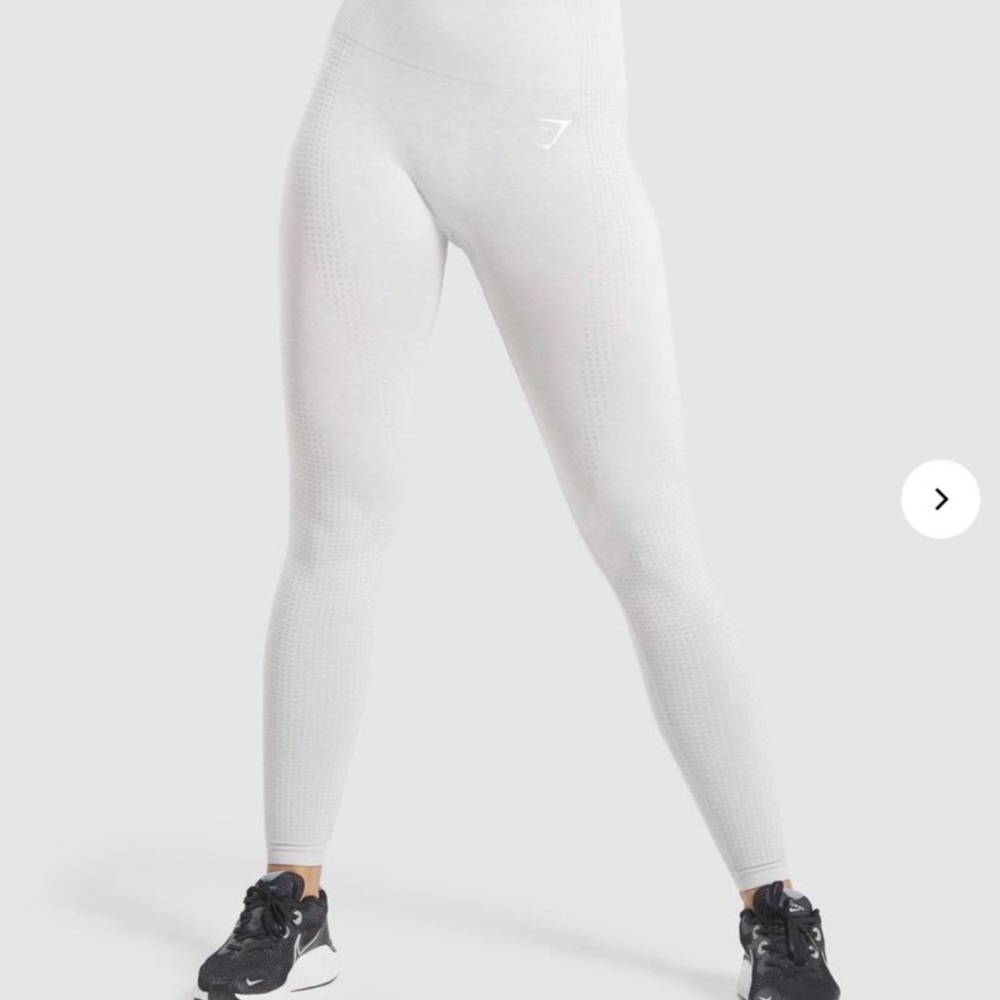 Gymshark Vital Seamless Leggings Size Small Light Grey Marl